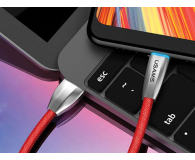 USAMS Kabel pleciony U-Light USB-C czerwony - 1569149 - zdjęcie 2
